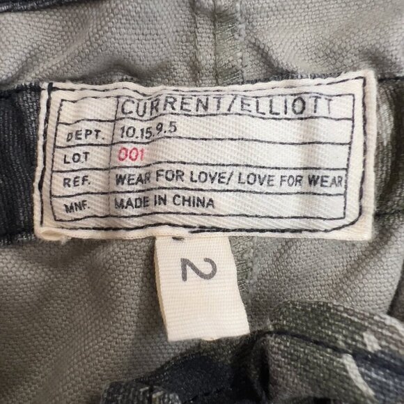 Current/Elliott Aviation Zip Green Camo Cargo Drop Crotch Women's 2 ( US S ) - Picture 8 of 10